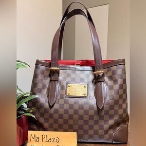 Louis Vuitton Hampstead Dark Brown Checkered Tote